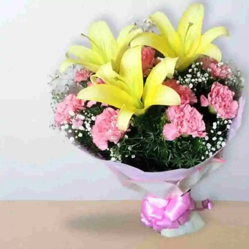 Buy lily carnation bouquet for special occasions